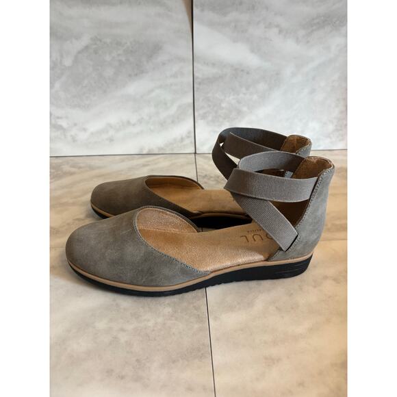 Soul Naturalizer Women’s Intro d’Orsay Wedge Flat Sandals Size 8 Wide Gray - Picture 1 of 8